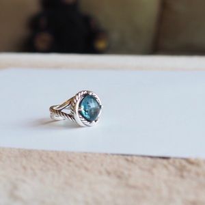 David Yurman | Infinity Ring | Hampton Blue Sz 7